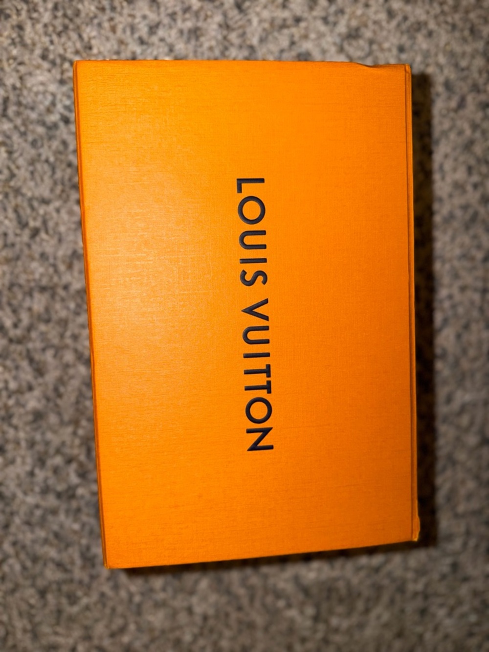 Louis Vuitton Orange Box with Black Logo